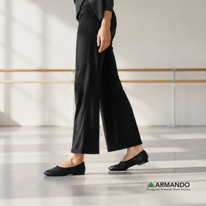 Chaussures de danse en cuir à marque privée, chaussures d'entraînement professionnelles à semelle fendue - Product Image 5