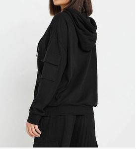 Sudaderas con Capucha de Punto Grueso para Mujer, Mezcla de Poliéster/Algodón, Cálidas para Invierno, con Impresión de Logotipo de Marca Personalizada - Product Image 2