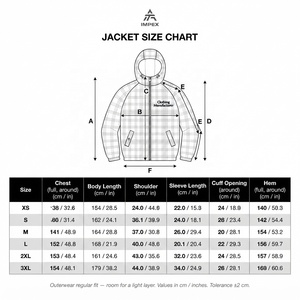Blouson unisexe à capuche à carreaux avec logo brodé, coupe décontractée, coupe-vent, fermeture éclair sur le devant, mélange polyester-coton, idéal pour l'automne - Product Image 6