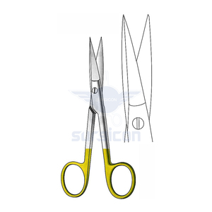 Ciseaux Converse 13,5 cm (5-1/4 pouces) à lames droites semi-affûtées, ciseaux chirurgicaux TC Gold avec lames de coupe de précision - Product Image 1