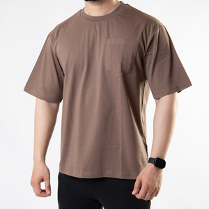T-shirt uni de qualité supérieure pour homme, 100% coton, col rond classique, manches courtes et tissu doux - Product Image 4