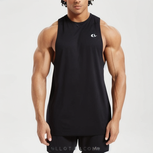 Débardeur de sport tricoté grande taille respirant pour homme, idéal pour la gym et la course à pied, personnalisable pour adultes - Product Image 5