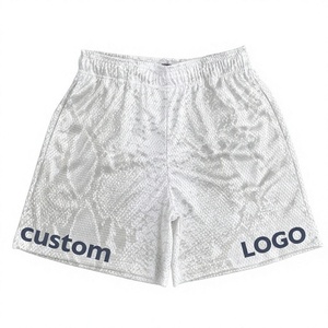 Shorts de basket-ball pour hommes de haute qualité, respirants, à séchage rapide, à motif serpent, en mesh double couche, logo personnalisé - Product Image 6