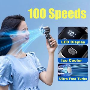 Ventilatori Portatili Mini Turbo con Display LED, Ricaricabili USB, Raffreddamento a Ghiaccio, in ABS, per Interni/Esterni (Solo Logistica USPS.TK/TME) - Product Image 6