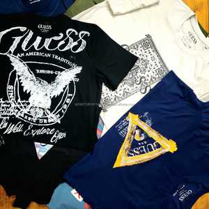 Lot de t-shirts en coton prêts à être expédiés, 100% coton, col rond, décontractés, unisexes, vente en gros, fabriqués en Chine, t-shirts de marque - Product Image 1