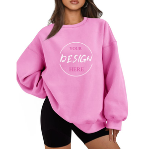 Sweat-shirt oversize rose en polaire pour femme, 100 % coton, écologique, imperméable, avec motif Saint-Valentin pour enseignantes - Product Image 1