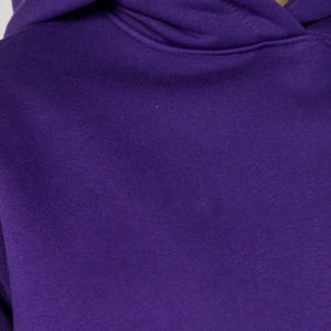 Ensemble de sweat-shirt à capuche pour homme Yourbrand, violet, avec logo rouge imprimé, vêtements décontractés d'hiver, respirant, FRENCH TERRY 100% coton - Product Image 5