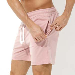 Pantalones Cortos Deportivos de Pana 100% Poliéster de Alta Calidad para Hombre, Ecológicos, Transpirables, Teñidos Lisos, con Logotipo Personalizado, Cintura Media, Casuales - Product Image 5