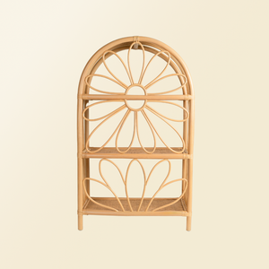 Natural Rattan Kids Shelf Arch Shape Decorative <b>Storage</b> Rack Eco Friendly Kids Room Furniture Wholesale Bulk Supplier Organizer - Product Image 3