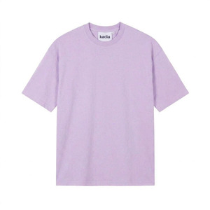 เสื้อยืดคอกลมแขนสั้นสีฟ้าอ่อนสำหรับผู้ชาย ทรงปกติ ผ้าเจอร์ซีย์คอตตอน สีพื้นเรียบง่าย สวมใส่สบาย - Product Image 3