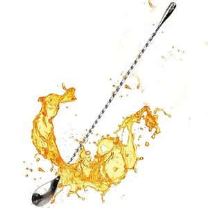 Set de regalo de mixología: cuchara de bar de acero, set de regalo de utensilios para bebidas, cuchara de bar de acero premium - Product Image 4