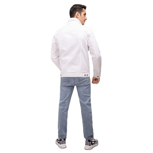 Nouveautés 2025 - Veste en jean pour homme avec boutons et poches avant, 100% coton, veste en jean streetwear pour homme - Product Image 2