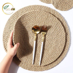 Juego de Manteles Individuales Decorativos de Yute – Manteles Individuales de Fibra Natural para Decoración de Mesas de Cocina, Cafeterías y Restaurantes - Product Image 2