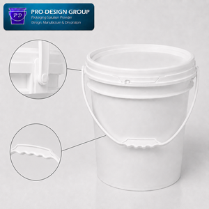 Seau en plastique industriel de 19 L avec couvercle hermétique ; Contenant anti-fuite pour le stockage de produits chimiques, ISO9001 - Product Image 3