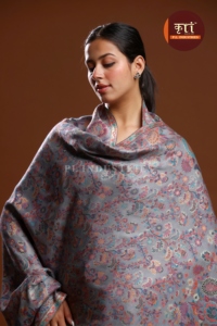 Chal Floral de Pashmina, Bufanda Suave con Estampado, Hiyab Triangular para Uso Diario - Product Image 5