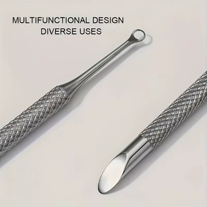 Juego de 2 Herramientas Profesionales de Acero Inoxidable de Doble Punta para el Cuidado de Uñas y Cutículas con Removedor de Piel Muerta - Product Image 3