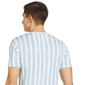 T-shirt décontracté pour homme le plus vendu avec logo personnalisé, couleur et design frontal - 100 % coton, manches courtes, vierge - Product Image 4