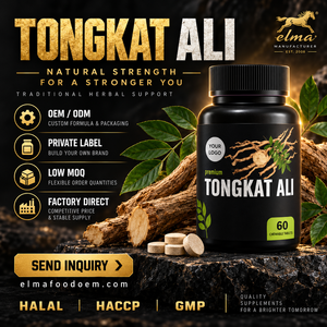 กาแฟขาวผสมตงกัตอาลีและโสมมาเลเซียสำหรับผู้ชาย กลิ่นหอมเข้มข้น กาแฟสำเร็จรูปแบบซอง รับผลิตแบรนด์ส่วนตัว (OEM) ขายส่ง - Product Image 1