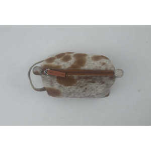 Bolsa Organizadora de Maquillaje de Cuero Vacuno Ecológica y Duradera con Cierre, Logotipo Personalizado, Función para Colgar, Estuche Cosmético con Patrón de Logotipo - Product Image 1