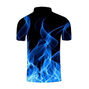 Camiseta de polo de golf lisa de poliéster y spandex sublimable, personalizable al por mayor, con el último diseño para hombre - Product Image 3