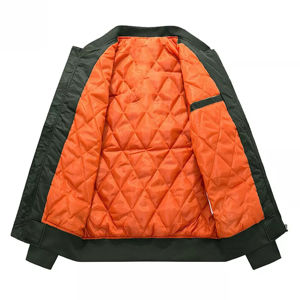 Chaqueta Bomber Universitaria Ecológica para Niñas, Personalizable, con Forro de Lana, Apliques de Huesos, Chaqueta Deportiva de Invierno con Letras Bordadas, de Algodón - Product Image 2