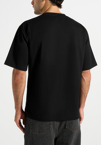T-shirts décontractés pour hommes personnalisés en tissu jersey léger respirant 100% coton 220g avec logo personnalisé imprimé sur le devant - Product Image 4