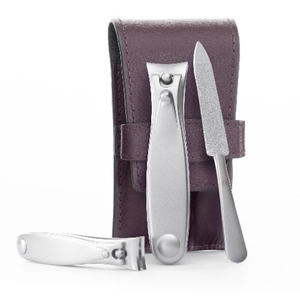 Cuero Vacuno Genuino de Primera Calidad al por Mayor |   Estuche de Manicura de Viaje |   Organizador compacto y duradero con cierre a presión - Product Image 3