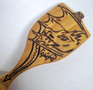 Cuillère à thé en bois écologique, faite à la main, pour café, thé, sucre, accessoire de cuisine poli - Product Image 3