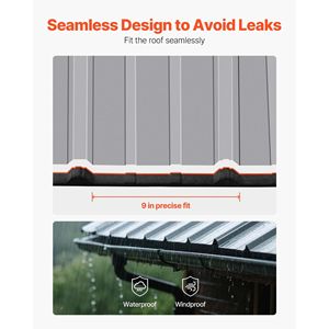 Strisce di Schiuma EVA ad Alta Densità per Coperture, 2 Rotoli di Nastro Butilico per Chiusura Tetti Metallici, Strisce di Chiusura in Schiuma - Product Image 4