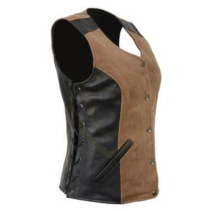 Chaleco de cuero impermeable de alta calidad, chaleco de cuero para motocicleta, informal, transpirable, para mujer, de invierno - Product Image 5