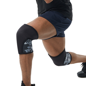 Genouillères de musculation en néoprène respirant bleu, 7 mm, protection professionnelle pour l'haltérophilie - Product Image 6