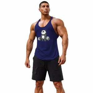 Camiseta sin mangas de malla para hombre, estilo stringer, transparente, para gimnasio, culturismo, entrenamiento, fitness, top muscular, venta al por mayor. - Product Image 3