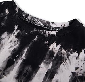 Camisetas Holgadas con Hombros Caídos para Mujer, Tie Dye Vintage, Lavado Ácido, Estilo Urbano, Camisetas con Tinte Degradado, Transpirables, 100% Algodón - Product Image 4