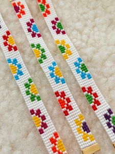 Bohemian Beaded <b>Bracelet</b> For Daily Wear Party & Gifting <b>Adjustable</b> Custom Multi Handwoven Wristband Handcrafted Fashion Jewelry - Product Image 5