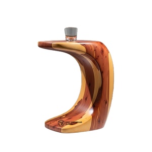 Luxury <b>C</b>-Shaped Solid Wood <b>Side</b> <b>Table</b> Modern Handcrafted Natural Grain Ottoman & End <b>Table</b> for Designer Home Hotel Furniture - Product Image 1