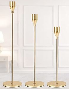 Support à bougie en métal doré de qualité supérieure, design admirable, décoration de maison, hôtel, table, Pâques - Product Image 5