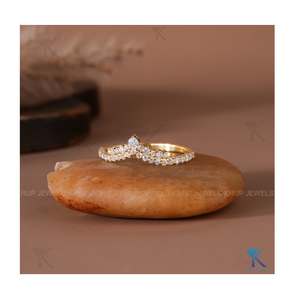 Anillo Apilable Minimalista de Plata de Ley 925 con Corona de Diamantes Cultivados en Laboratorio, Anillo de Boda Brillante para Novia, Joyería para Fiestas - Product Image 2