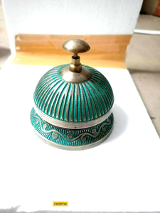 Campana de Mesa de Latón, Decorativa, Estilo Antiguo, Campana de Servicio de Escritorio, Campana de Mesa de Latón Hecha a Mano para el Hogar, Oficina, Hotel, Restaurante - Product Image 6