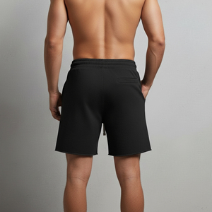 High Quality Men's Shorts Custom DTF Printed Logo Heavyweight Plus Size Streetwear Comfortable Solid Cotton sweat shorts - Product Image 2
