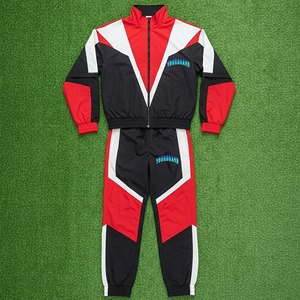 Ensemble de survêtement en coton imprimé avec logo, veste à capuche zippée et pantalon, 2 pièces, streetwear pour homme, de haute qualité, sur mesure, pour l'hiver - Product Image 1