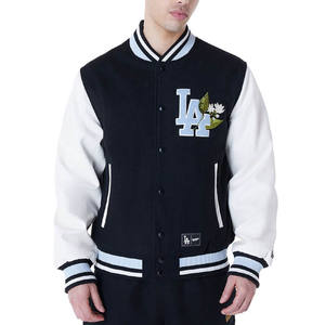 Chaqueta de Béisbol Personalizada con Logotipo Bordado para Hombre, Chaqueta Bomber de Lana con Letras Bordadas, Estilo Letterman, Superventas - Product Image 1
