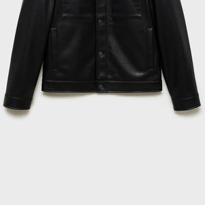 Veste d'hiver pour homme de qualité supérieure au meilleur prix, en cuir véritable, coupe-vent, imperméable, teinte unie, toutes tailles disponibles - Product Image 5