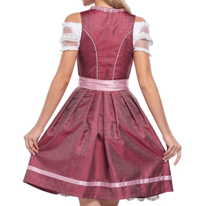 Elegante Delantal Bordado para el Festival Oktoberfest, Disfraz de Fiesta, Vestido Dirndl, Vestido Tradicional Bávaro para Mujer - Product Image 6