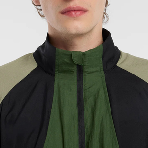 Best Quality Lightweight Hooded Windbreaker <b>Jacket</b> Patchwork Front Reversible Waterproof Breathable Unisex Wholesale Custom Logo - Product Image 4