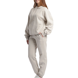 Survêtement oversize pour femme avec sweat à capuche et pantalon de jogging, logo personnalisé, pour usage quotidien, service OEM - Product Image 1