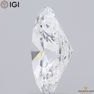 Diamant CVD ovale de 2,00 carats, couleur D, clarté VS1, certifié IGI, pour bijoux en or pour homme - Product Image 6
