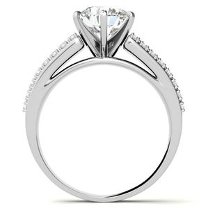 Cut Moissanite <b>Solitaire</b> <b>Ring</b> 925 Sterling <b>Silver</b> Luxury Engagement Wedding Bridal Anniversary Party Gift <b>Ring</b> - Product Image 3