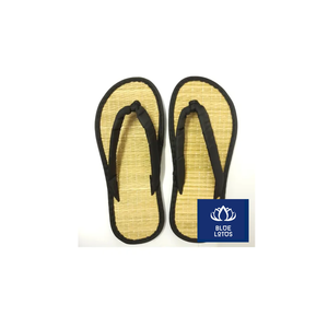 Sandales d'intérieur plates en lin bleu de haute qualité, durables et douces, légères, désodorisantes, pour toutes les saisons, pour la maison et l'hôtel - Product Image 2