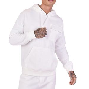 Conjunto Deportivo Informal de Alta Calidad para Hombre, Talla Grande, 100% Algodón, Transpirable, de 2 Piezas, Chaqueta y Pantalón Deportivo para Gimnasio, Ejercicio de Invierno - Product Image 2