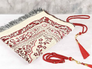 Alfombra de Oración Portátil de Alta Calidad, Alfombra de Oración Musulmana Islámica Gruesa y Plegable de Color Negro, Alfombras de Oración para Hajj, Umrah y Ramadán - Product Image 2